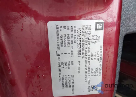 2013 Chevrolet Silverado 1500 Lt from USA, damaged, VIN 1GCRKSE75DZ176501